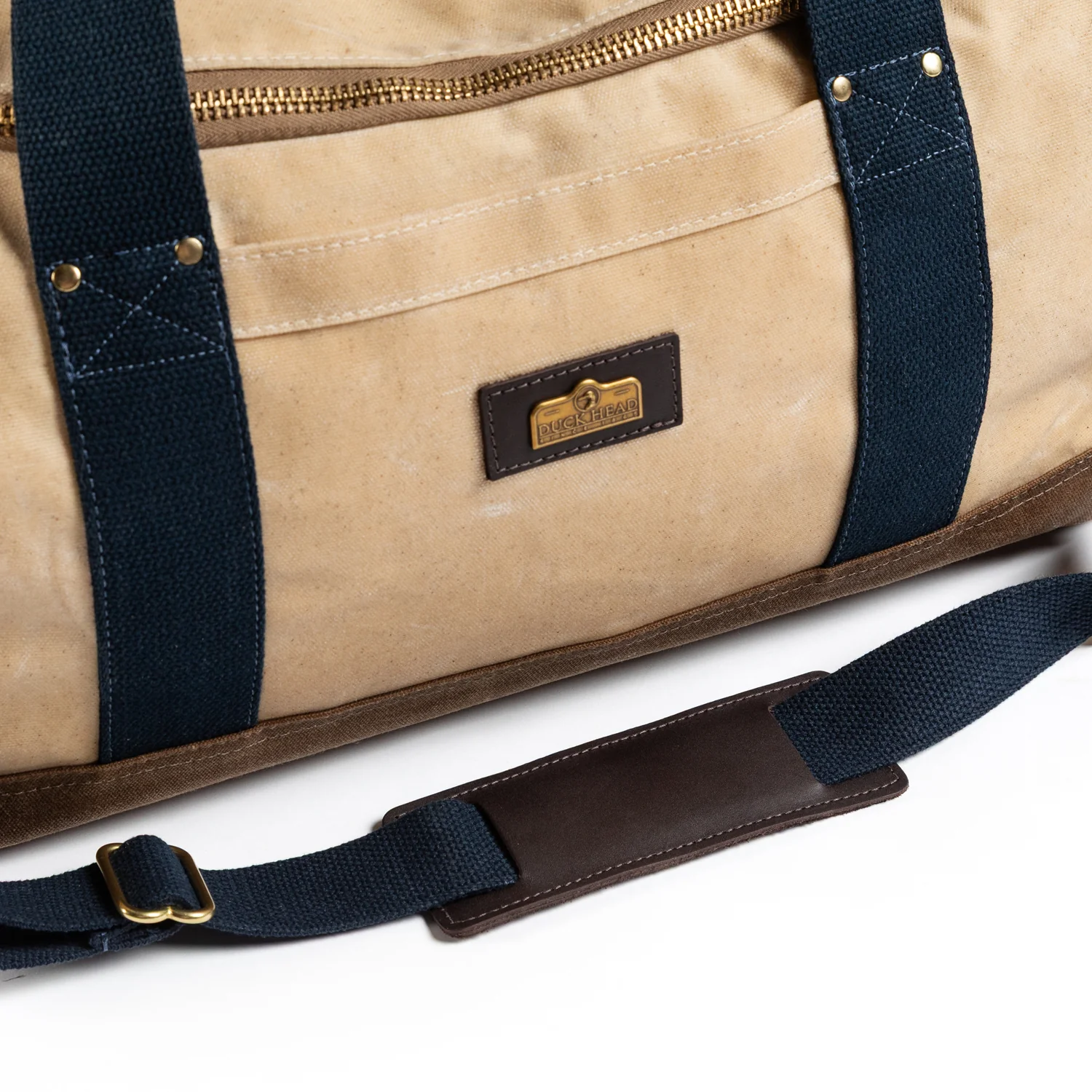 Waxed Canvas Overnighter Bag - Natural - Image 5