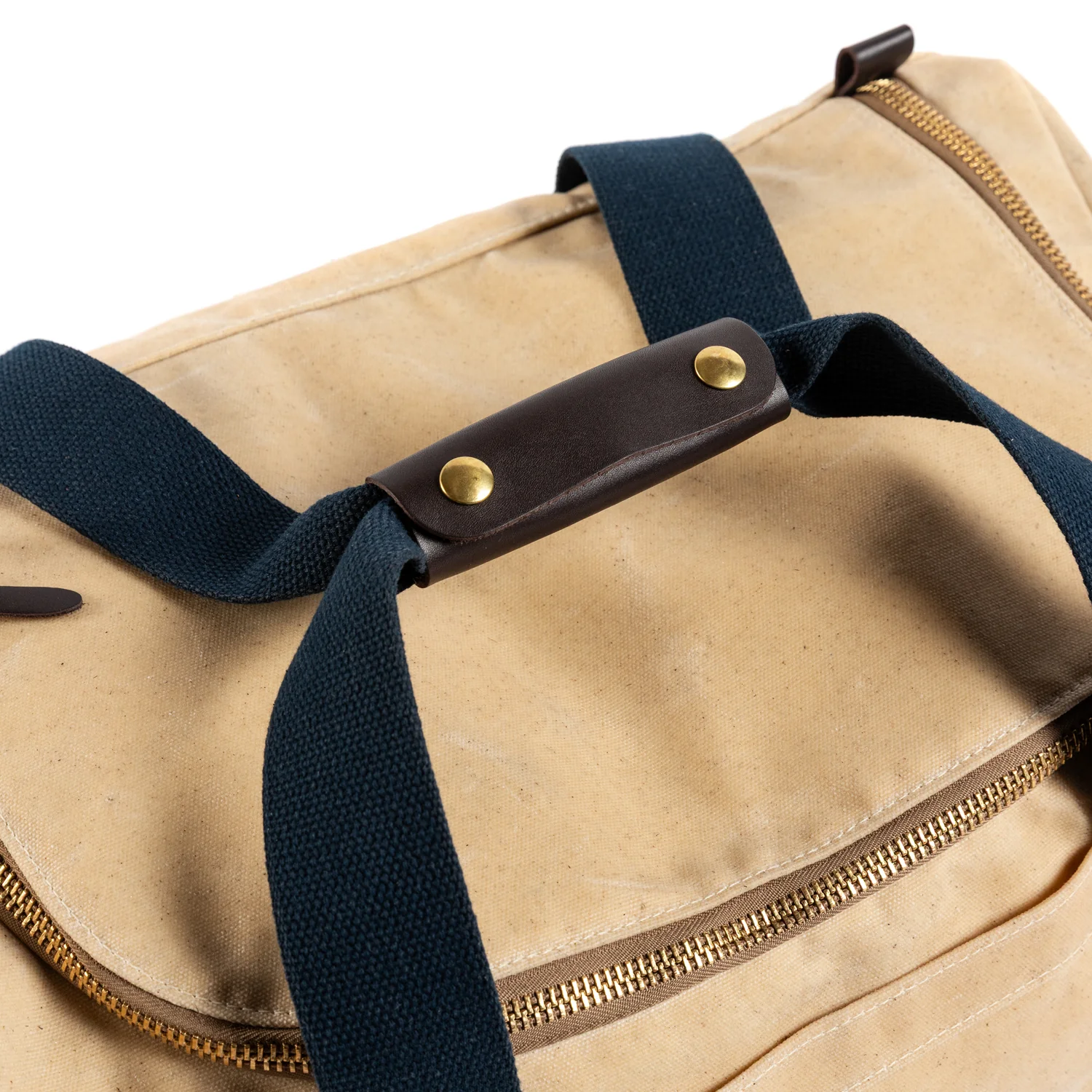 Waxed Canvas Overnighter Bag - Natural - Image 6