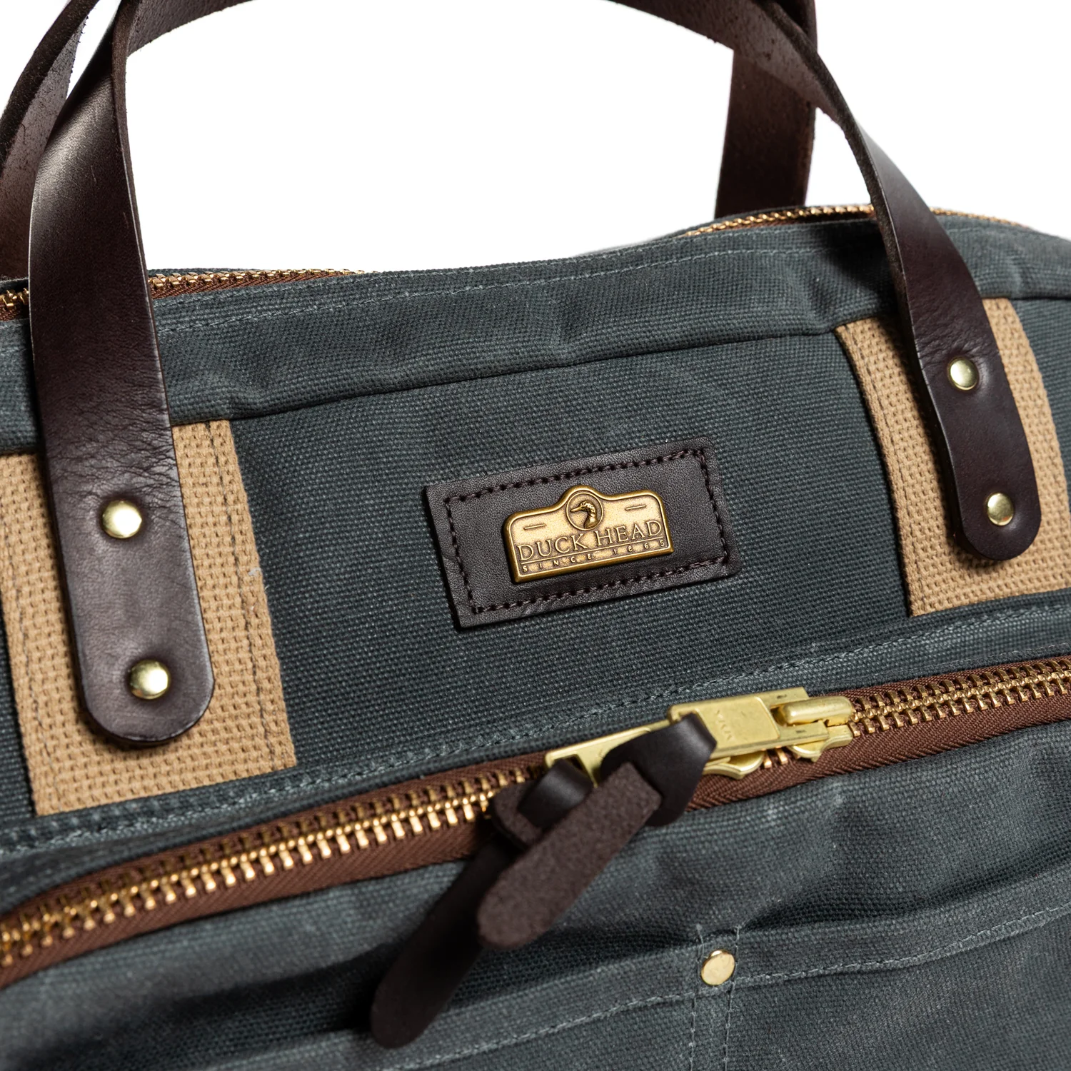 Waxed Canvas Laptop Bag - Charcoal - Image 7