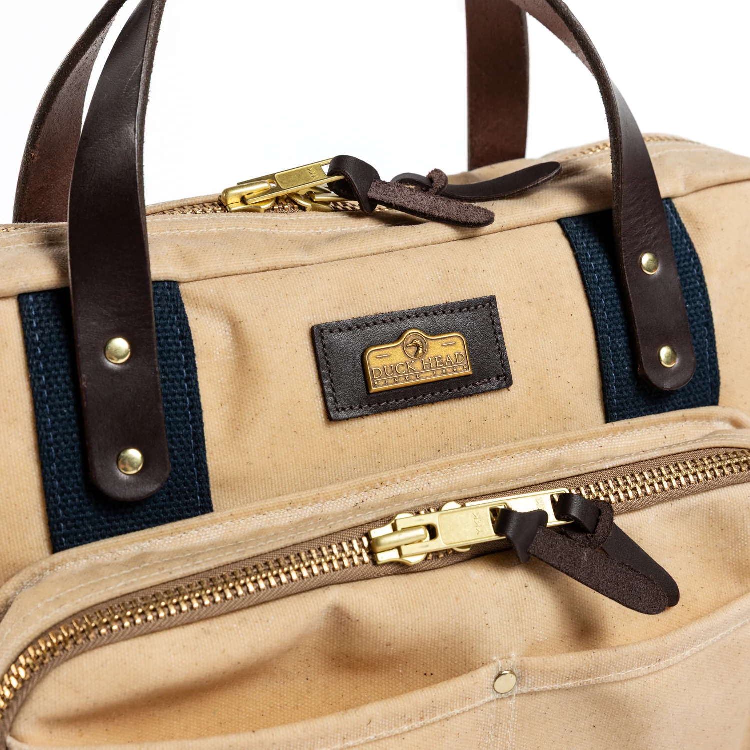 Waxed Canvas Laptop Bag - Natural - Image 6