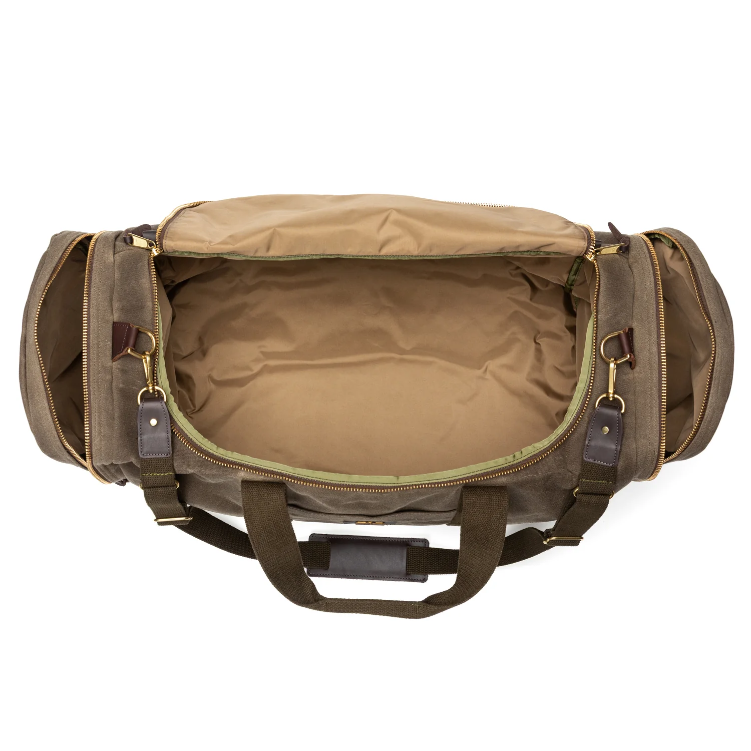 Waxed Canvas Long-Hauler Bag - Field Brown - Image 3