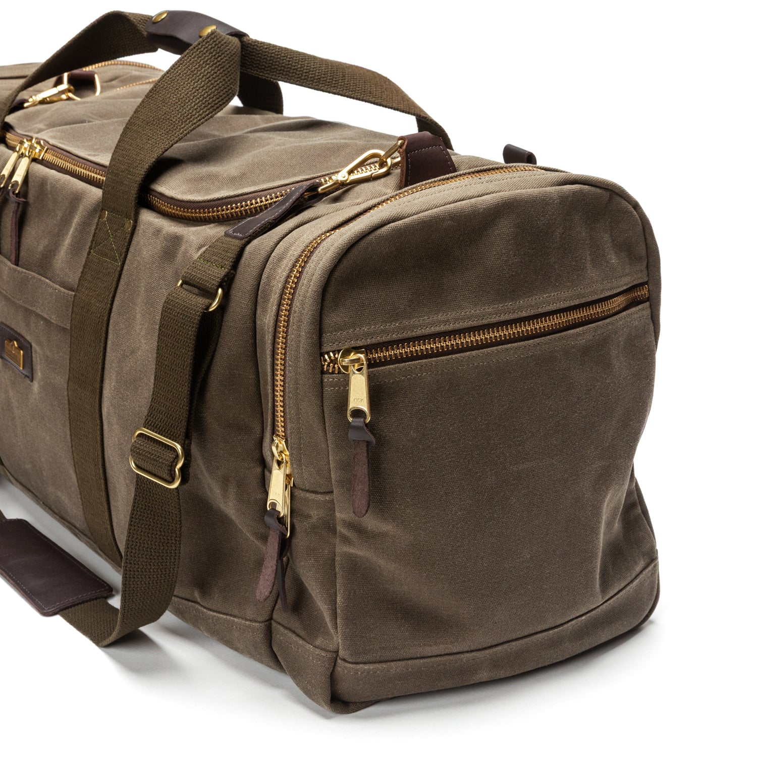 Waxed Canvas Long-Hauler Bag - Field Brown - Image 4