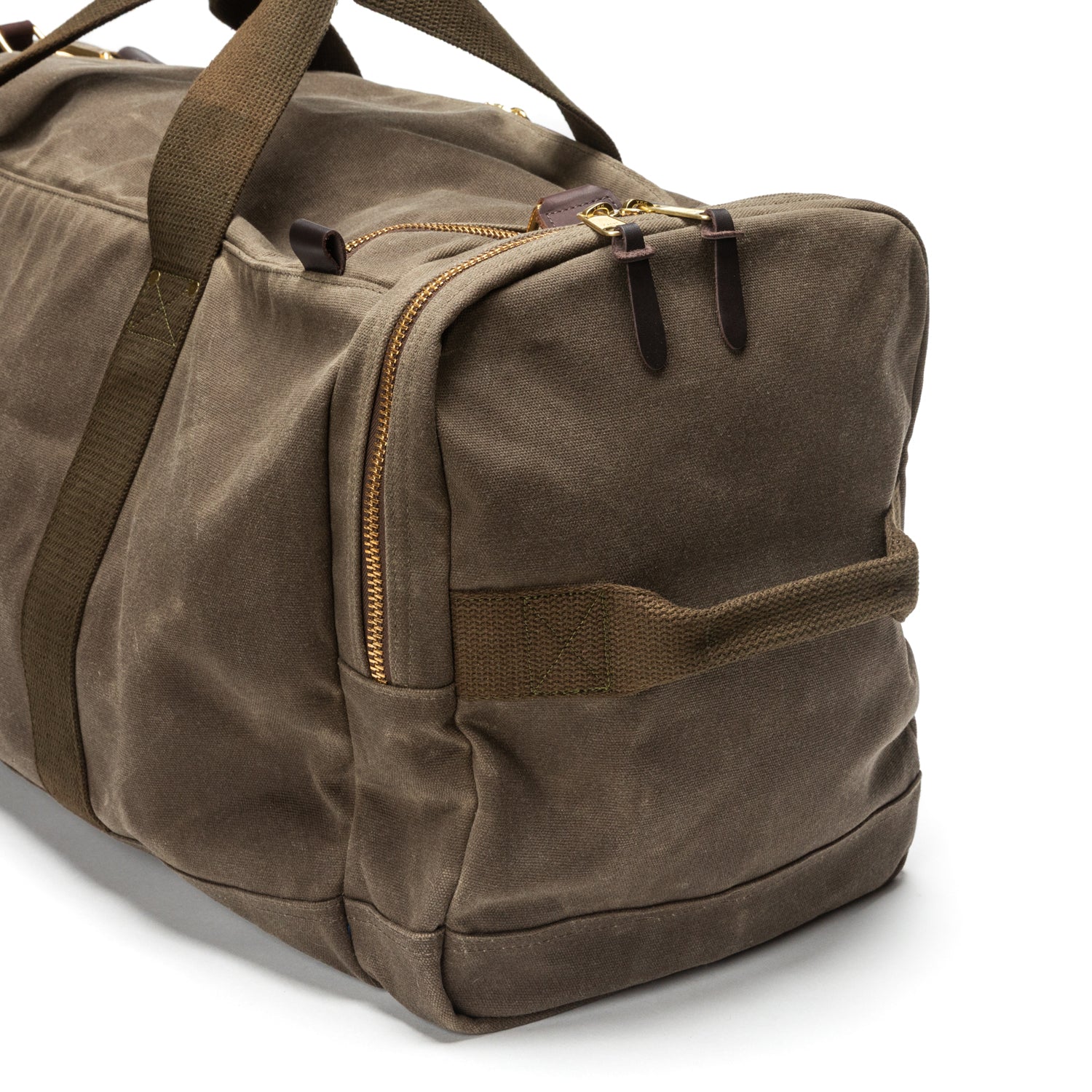 Waxed Canvas Long-Hauler Bag - Field Brown - Image 5