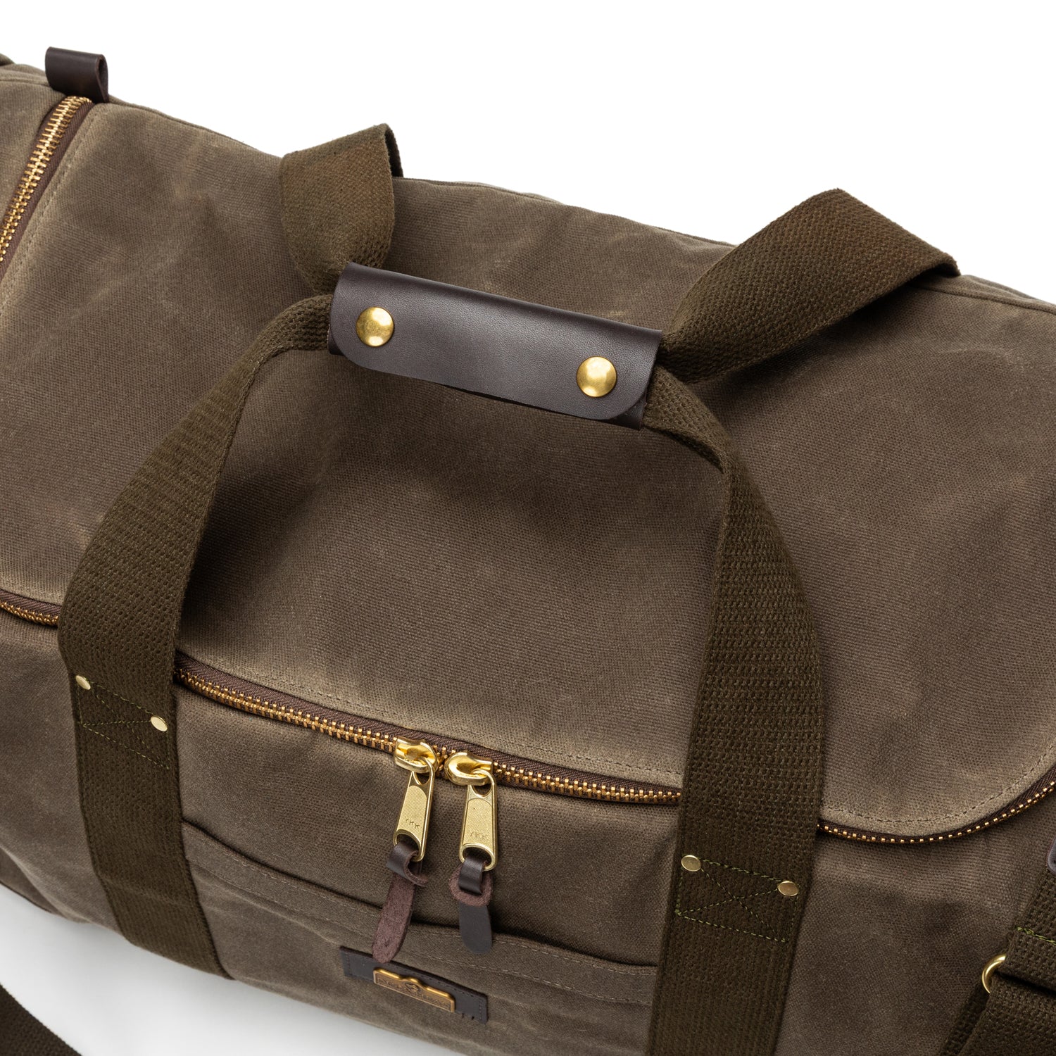 Waxed Canvas Long-Hauler Bag - Field Brown - Image 6