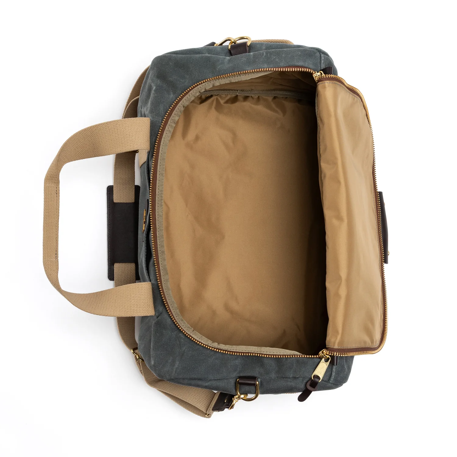Waxed Canvas Overnighter Bag - Charcoal - Image 3