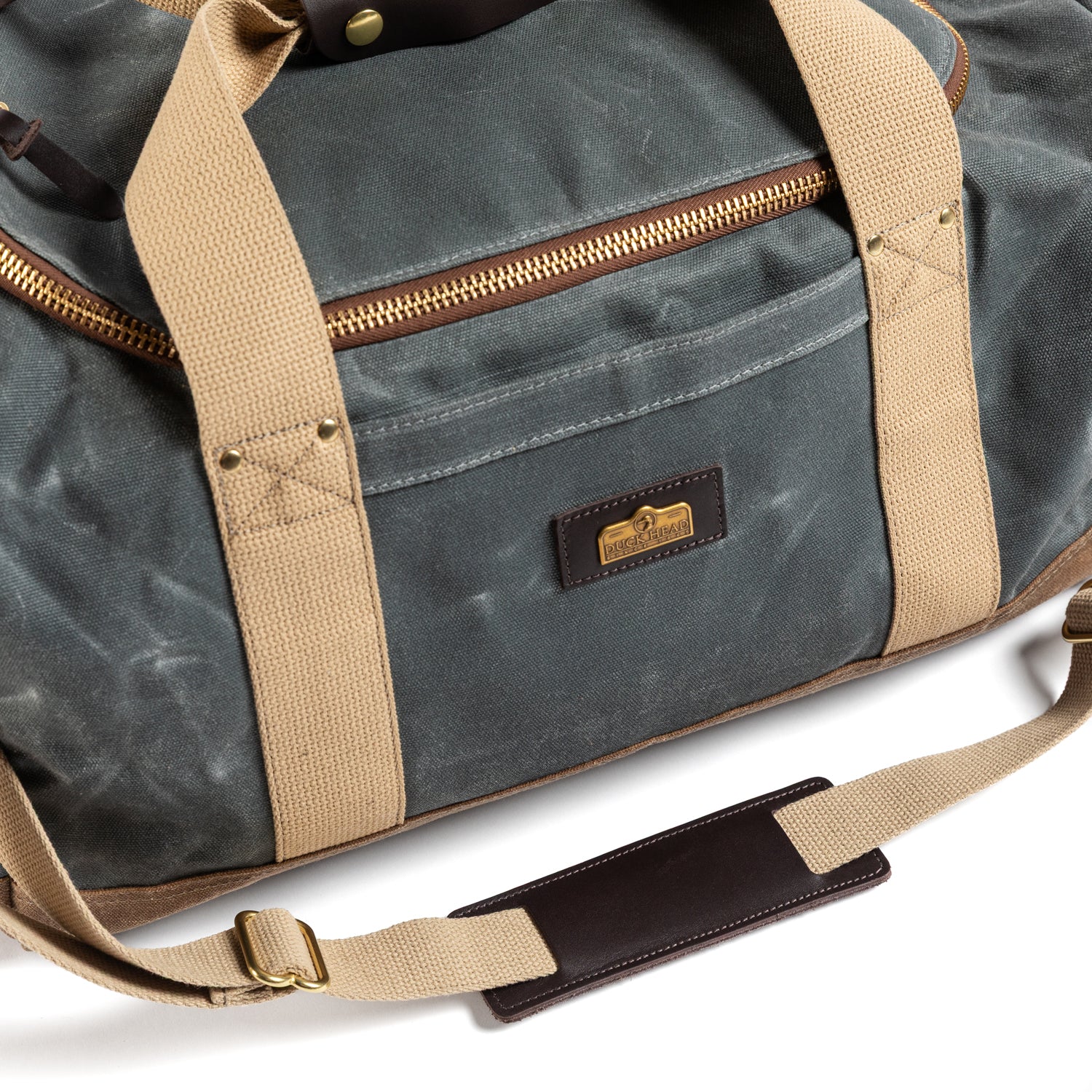 Waxed Canvas Overnighter Bag - Charcoal - Image 4