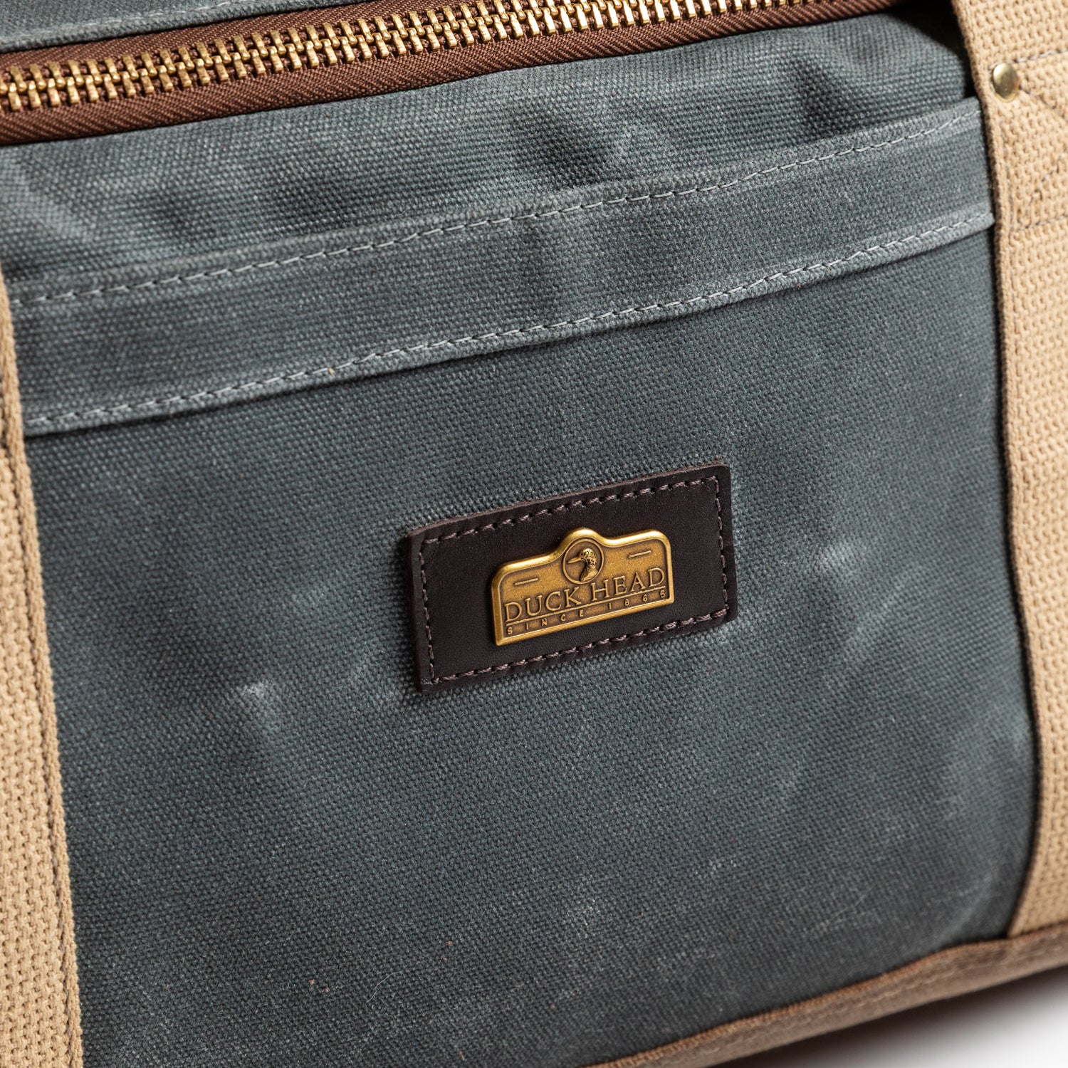 Waxed Canvas Overnighter Bag - Charcoal - Image 6