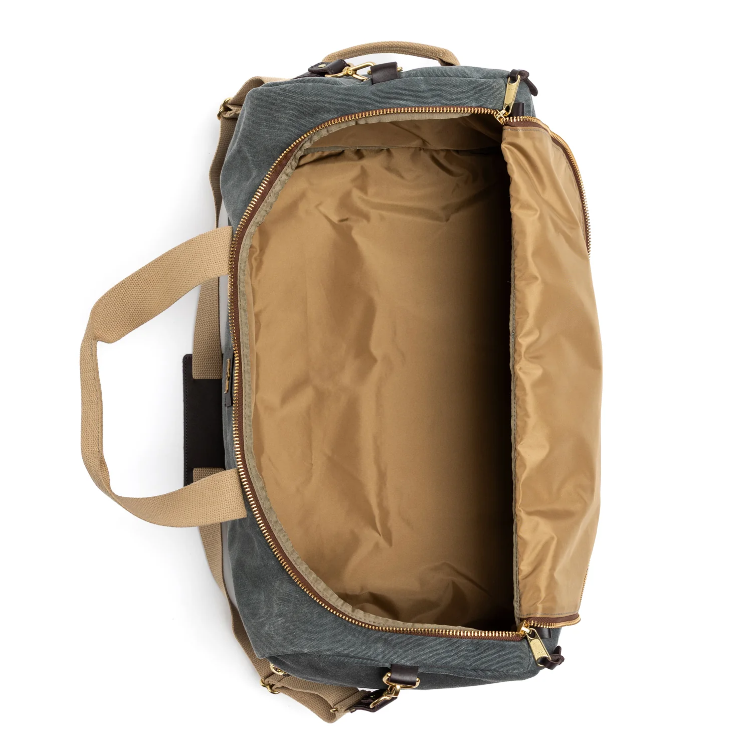 Waxed Canvas Weekender Bag - Charcoal - Image 3