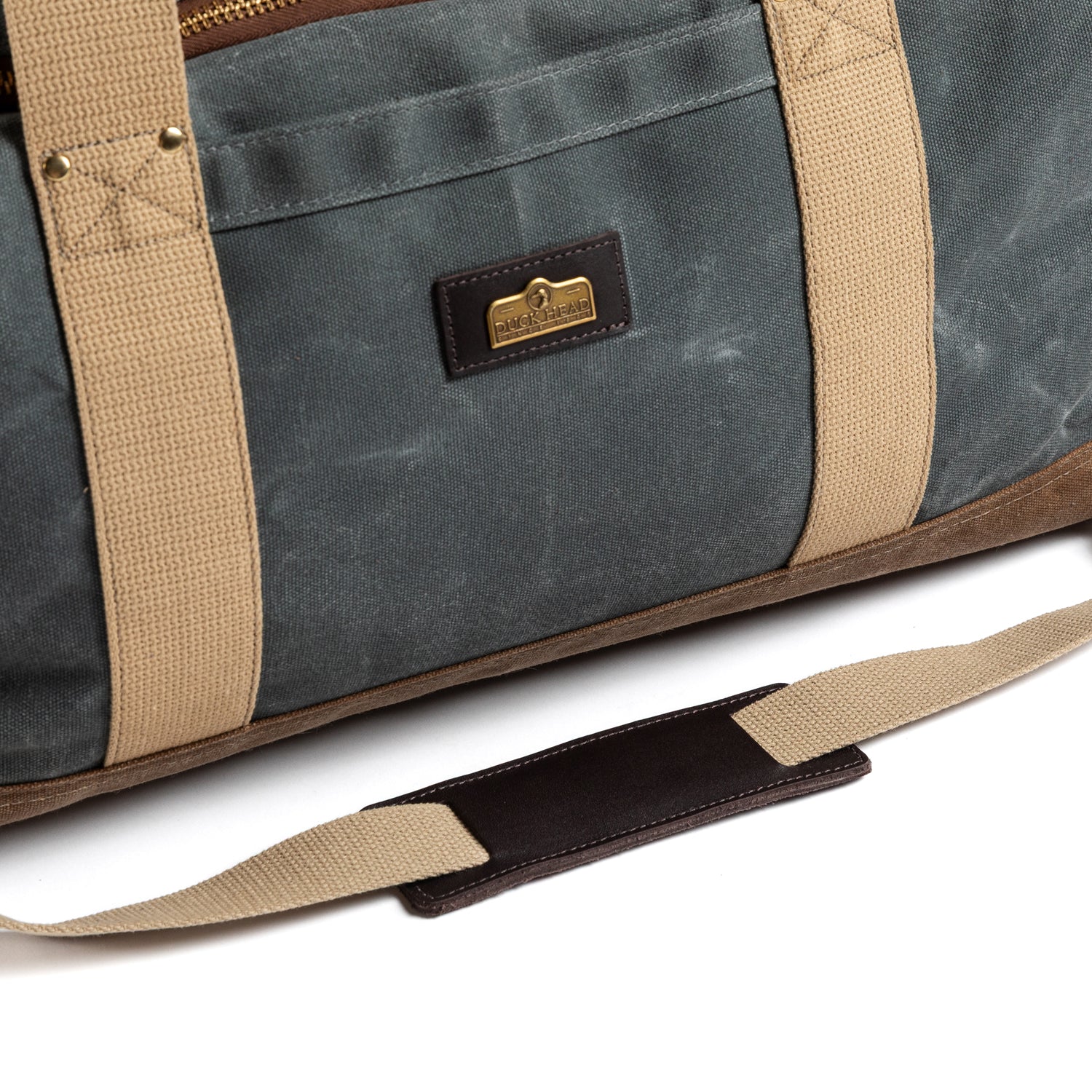 Waxed Canvas Weekender Bag - Charcoal - Image 5