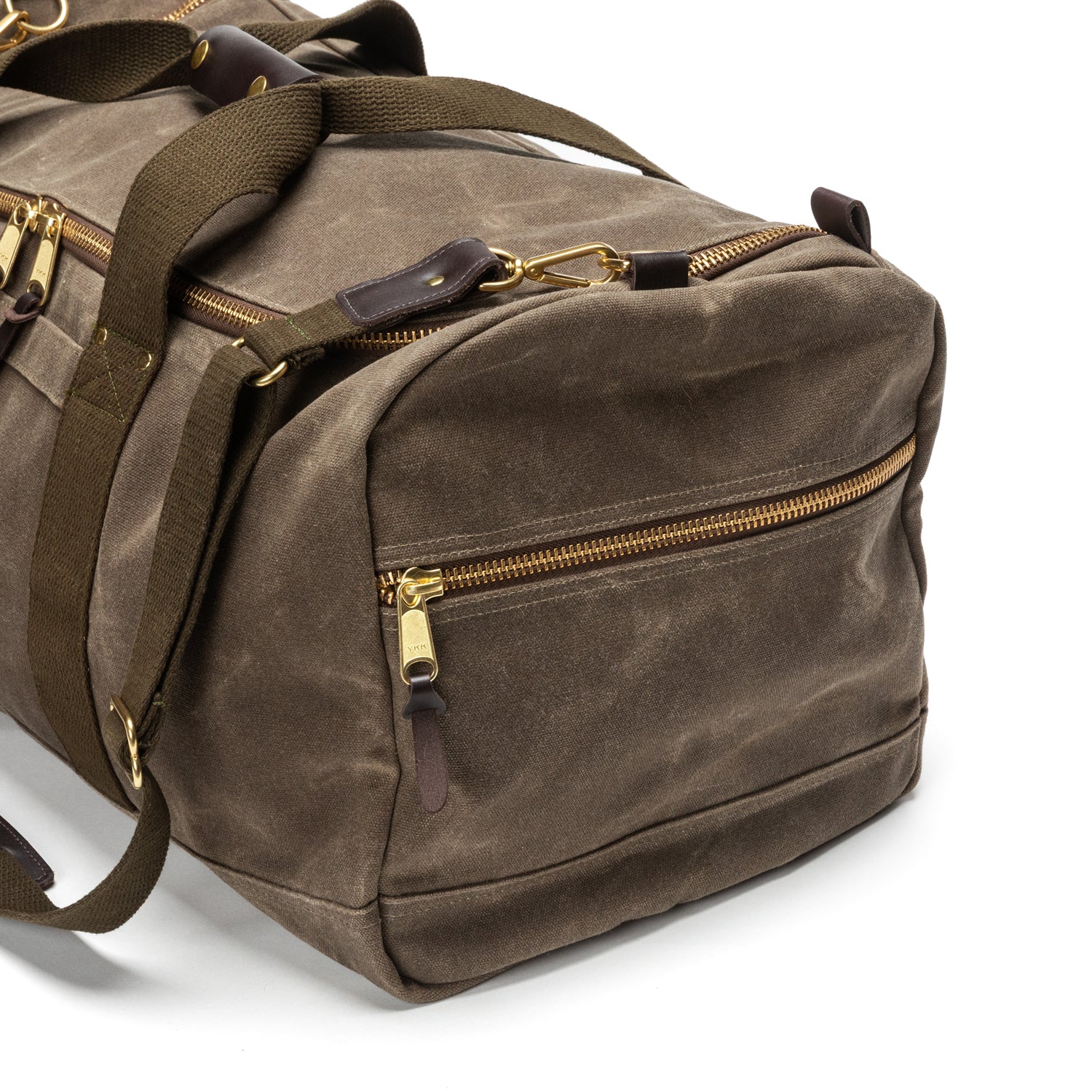 Waxed Canvas Weekender Bag - Field Brown - Image 5