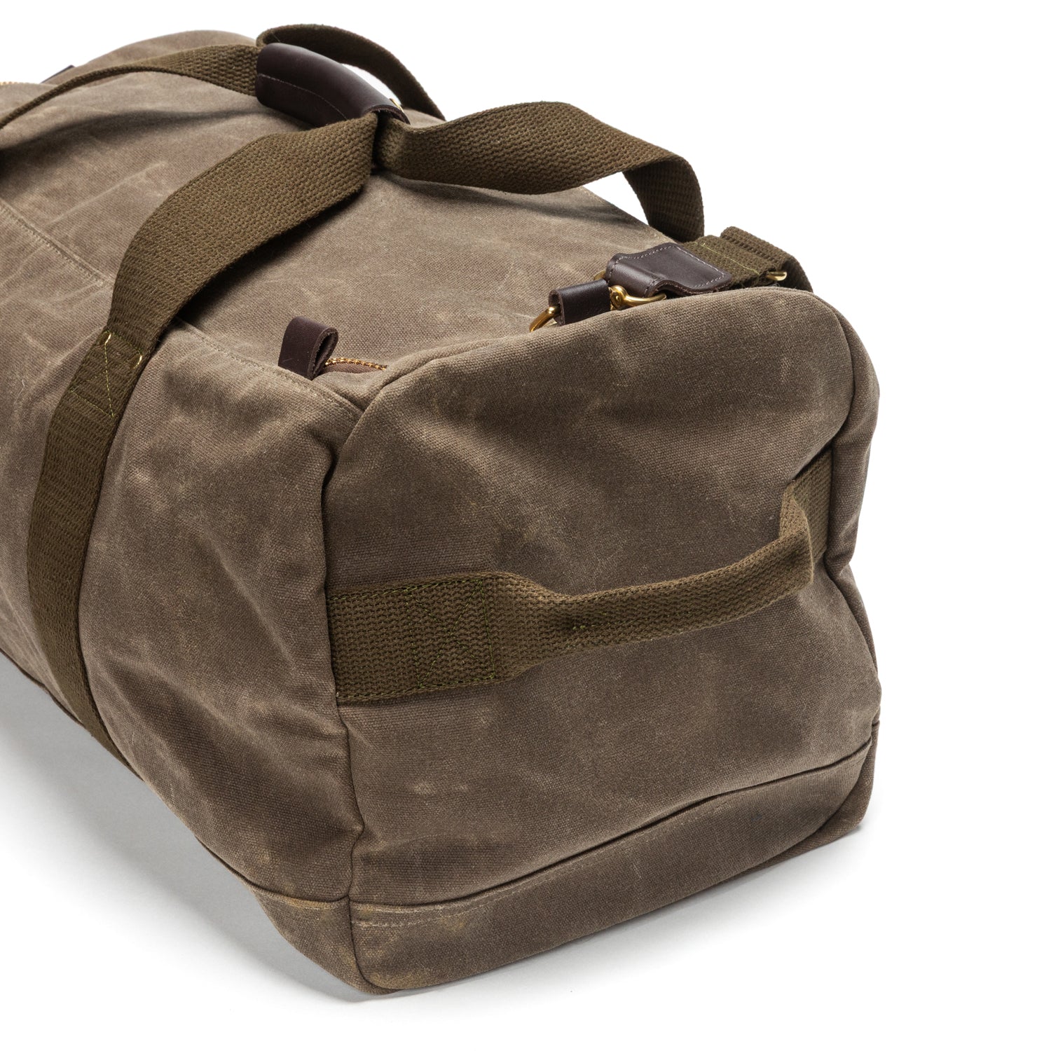 Waxed Canvas Weekender Bag - Field Brown - Image 6