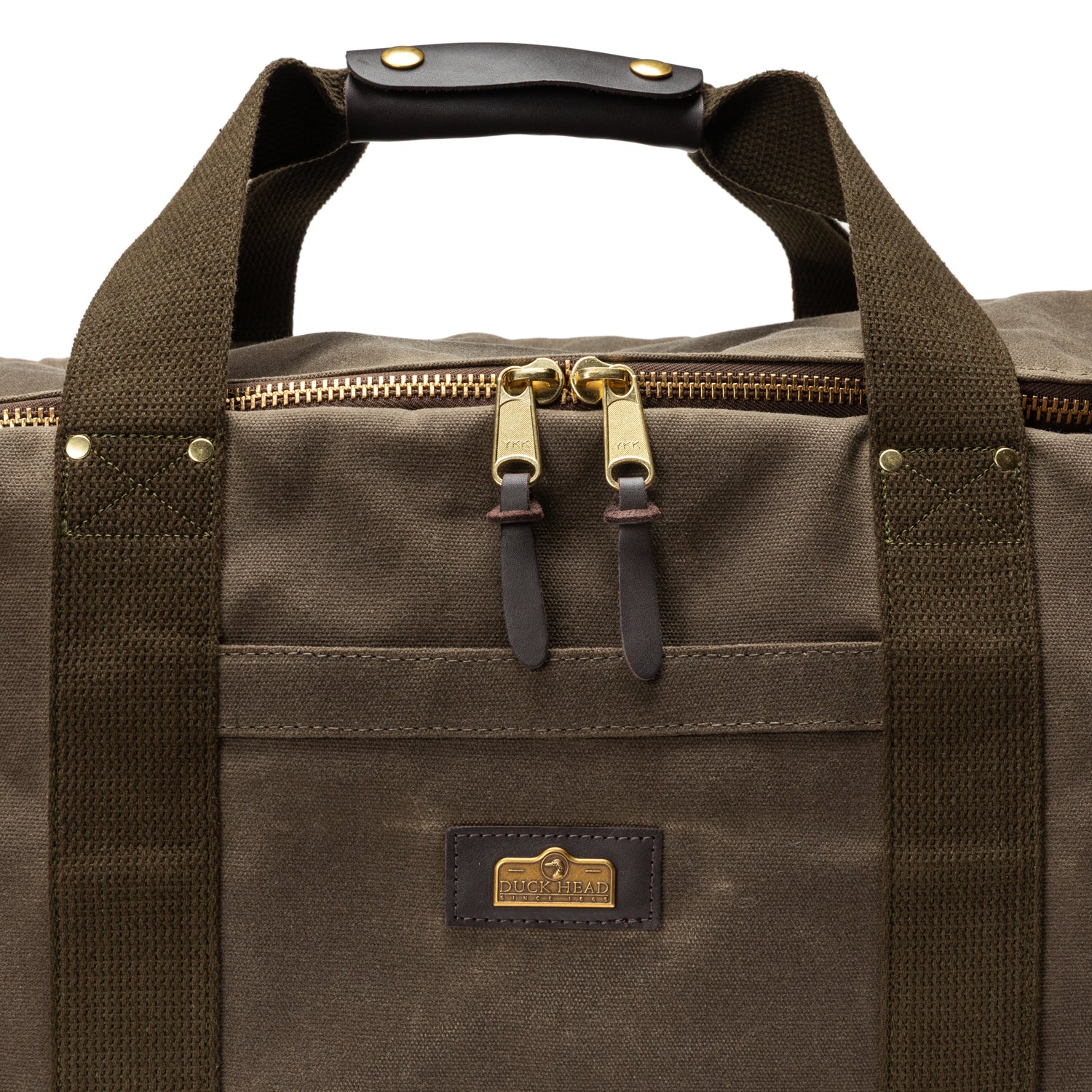 Waxed Canvas Weekender Bag - Field Brown - Image 8