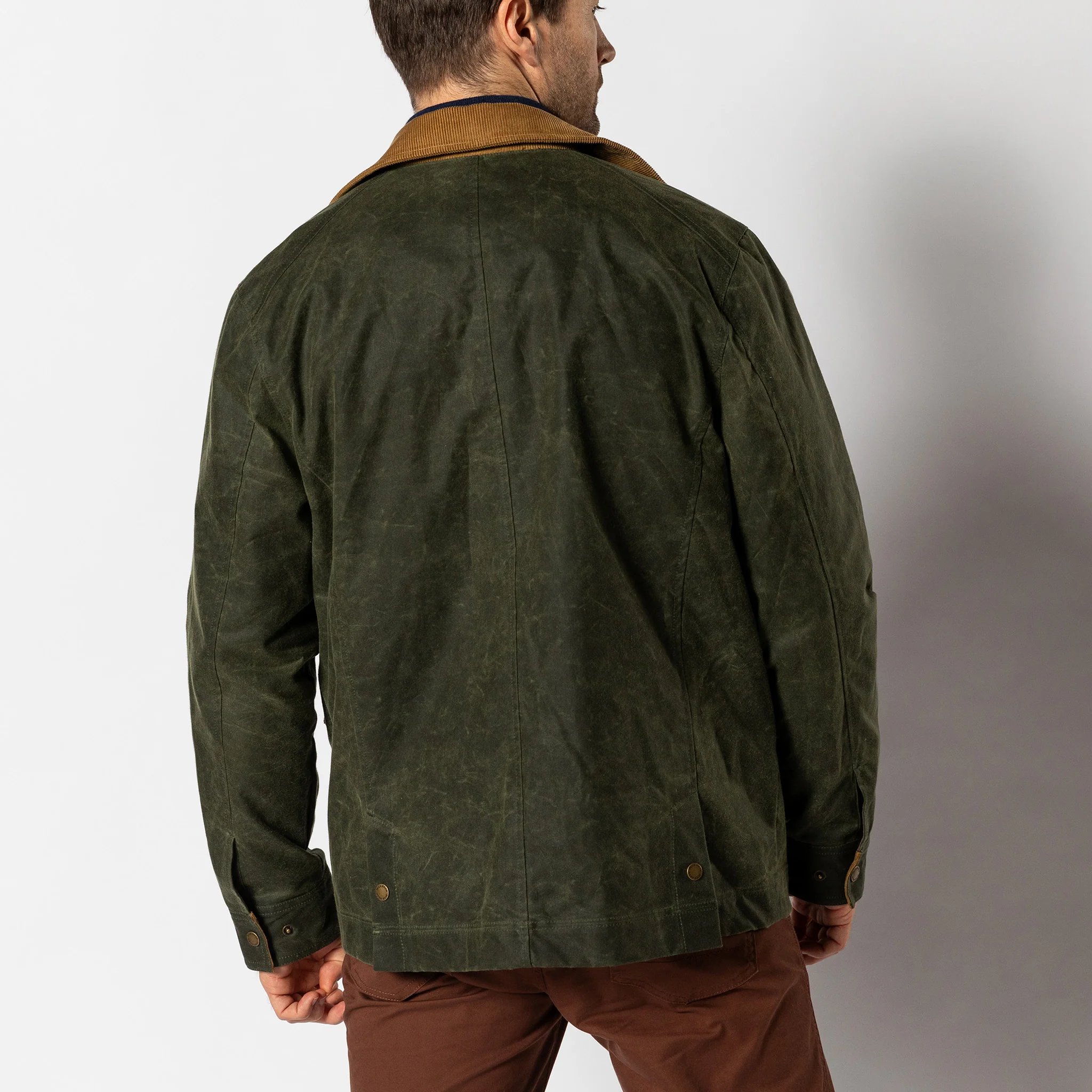 Waxed Duck Canvas Jacket - Deep Olive - Image 4
