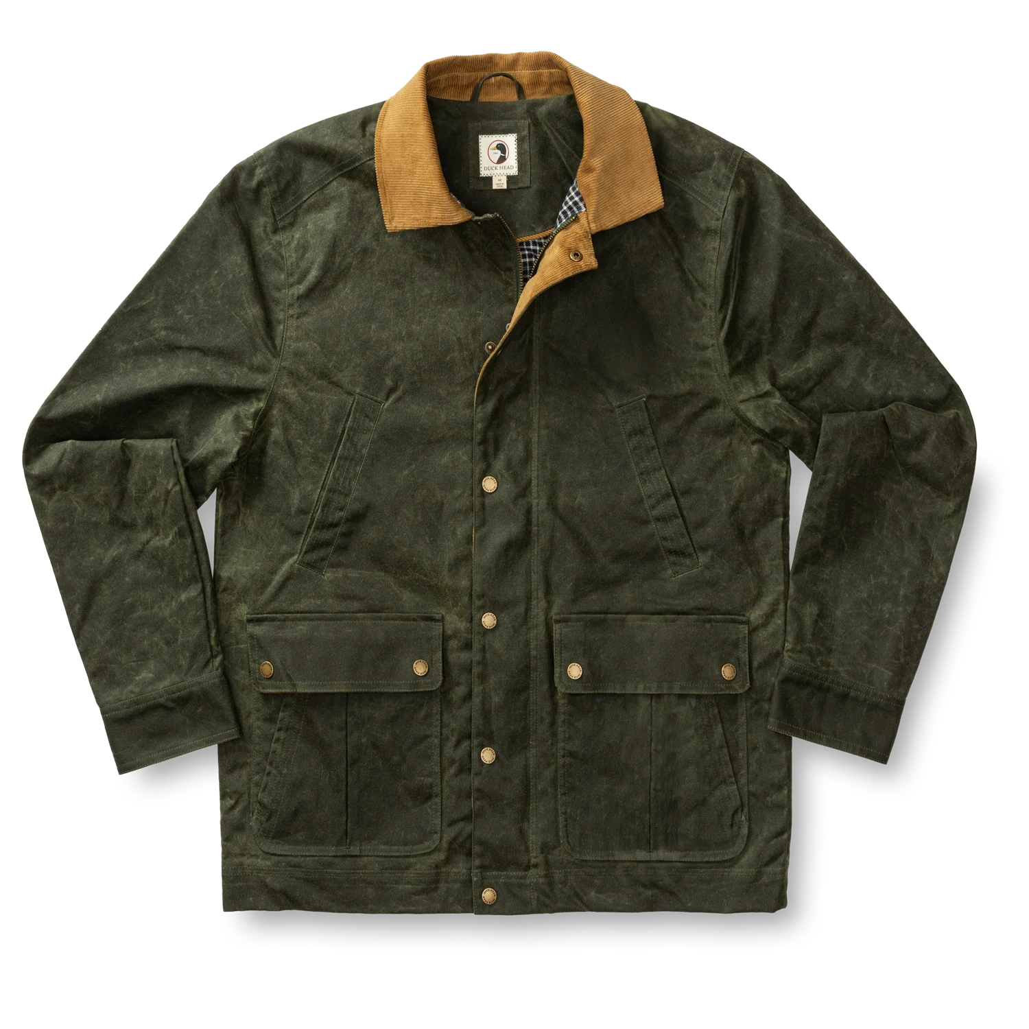 Waxed Duck Canvas Jacket - Deep Olive - Image 5