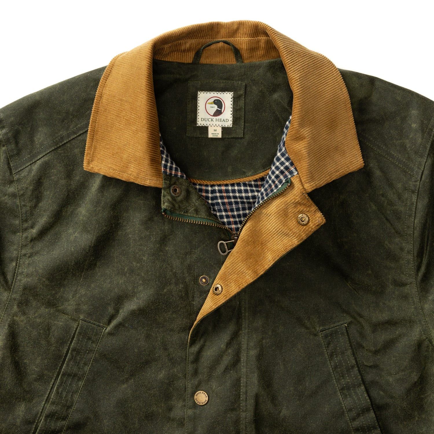 Waxed Duck Canvas Jacket - Deep Olive - Image 7