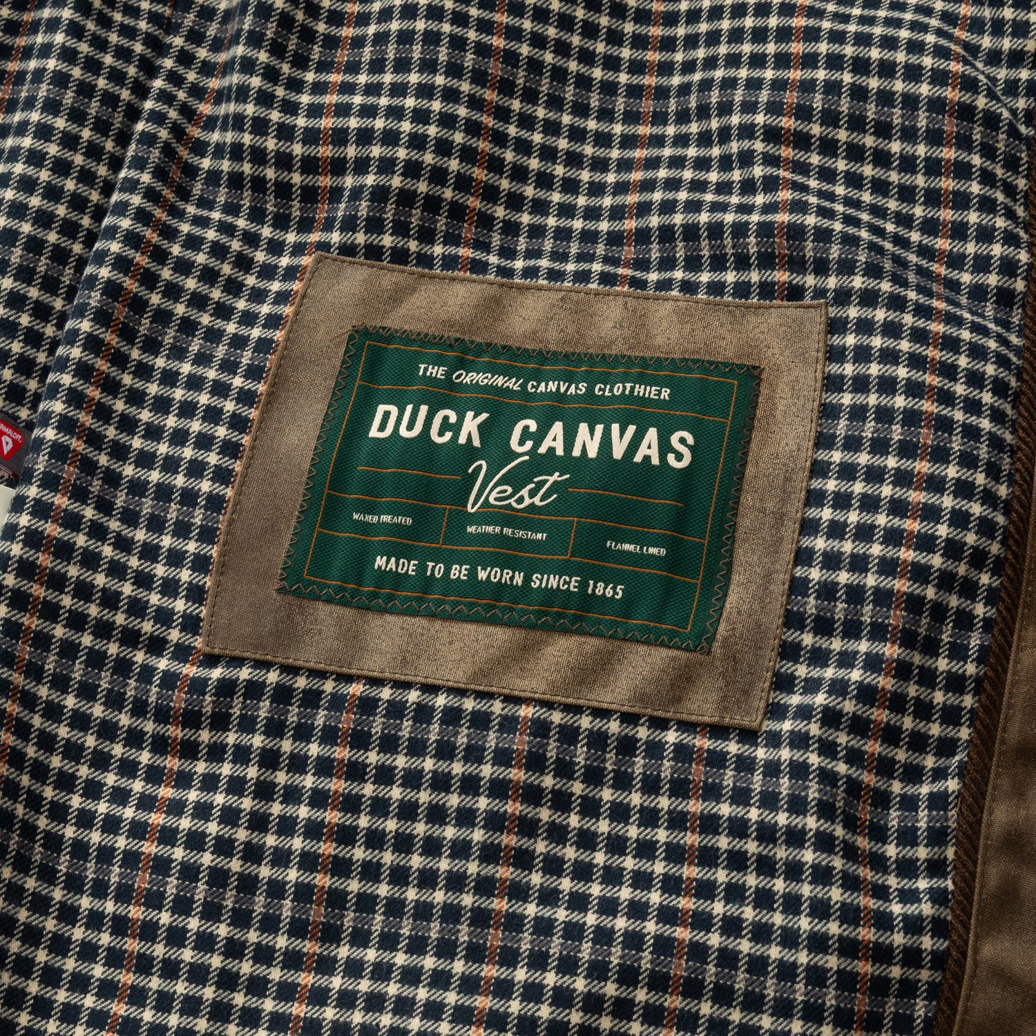 Waxed Duck Canvas Quilted Vest - Dark Oak - Image 6