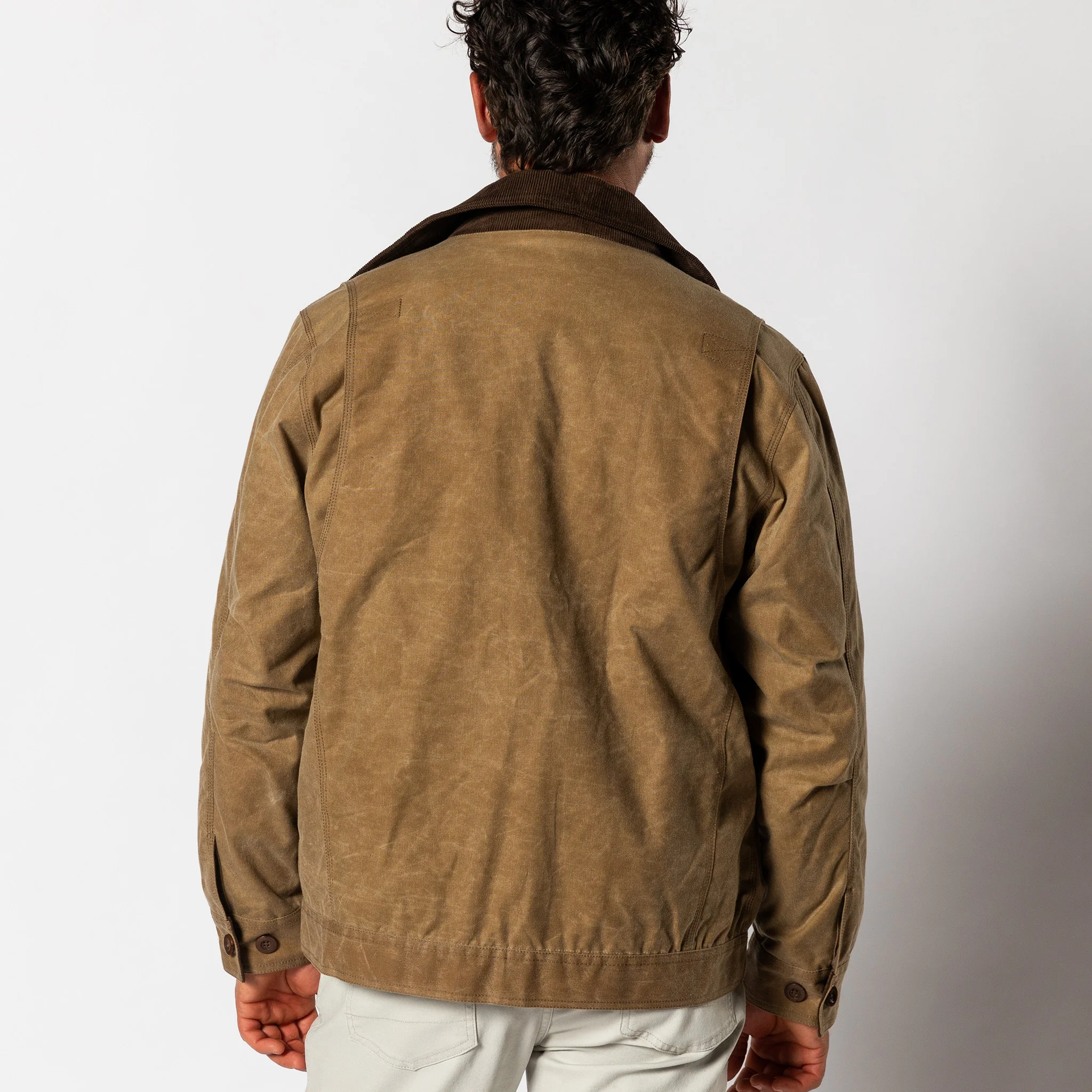 Waxed Duck Canvas Rancher Jacket - Umber Brown - Image 4