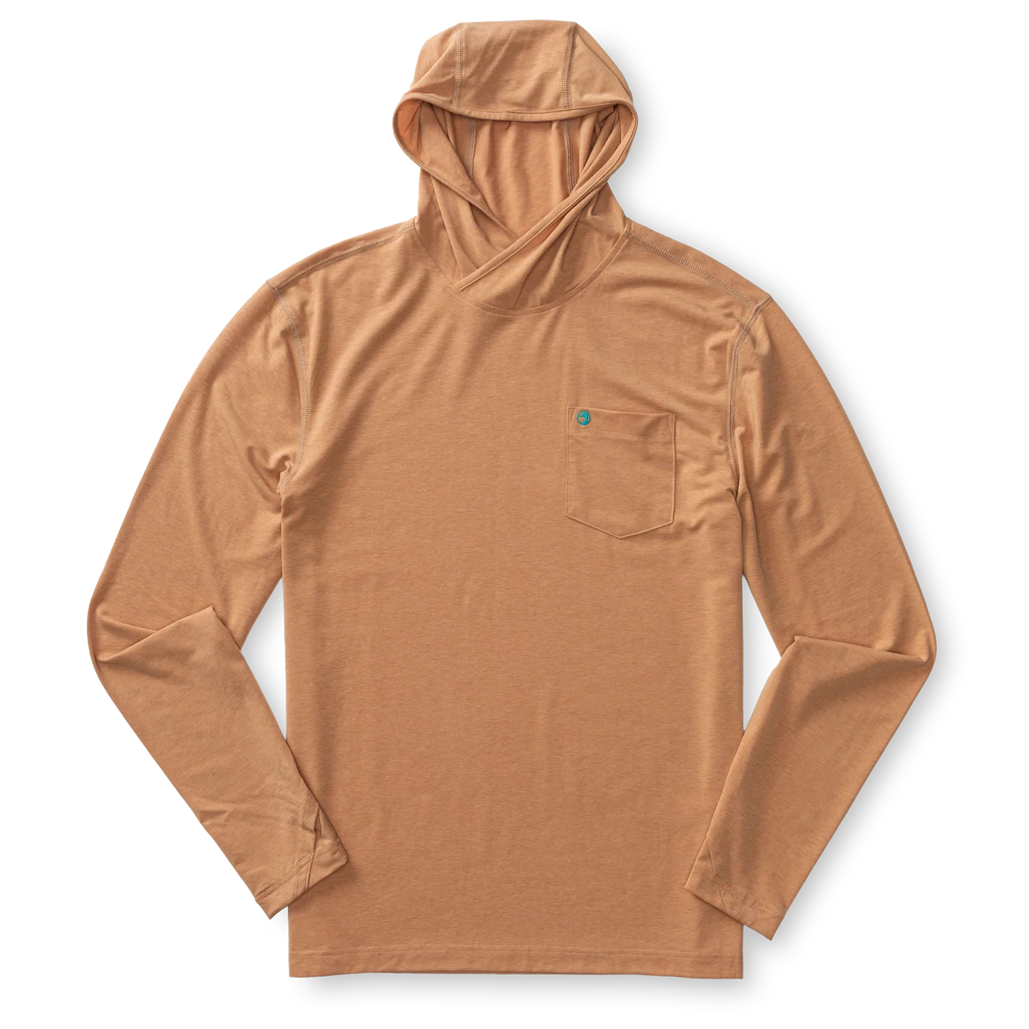 Windward Performance Hooded T-Shirt - Clay Heather - Image 3
